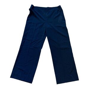 NEW Akris Punto Women’s Navy Fleece Wool Trouser Pants